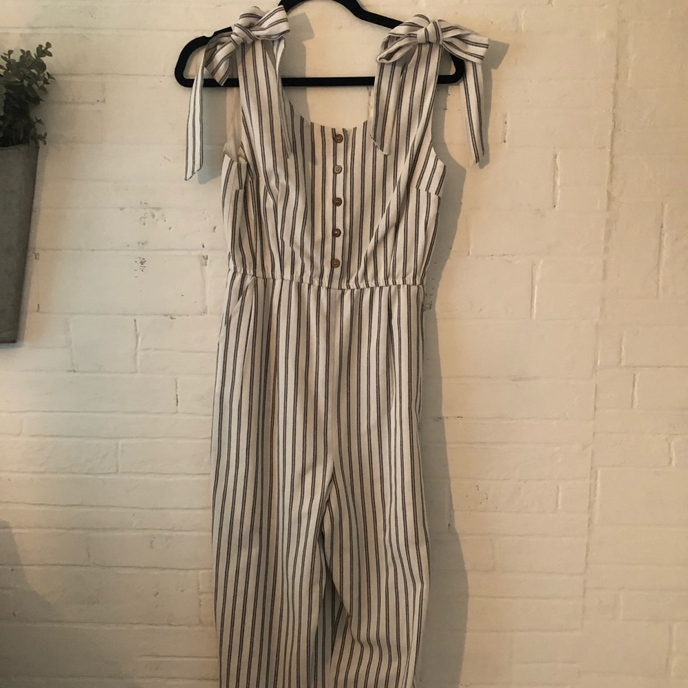 Striped Long Romper